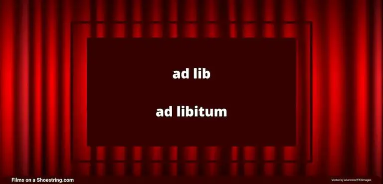 What's an ad lib? Ad lib in acting