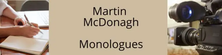 Martin McDonagh monologues