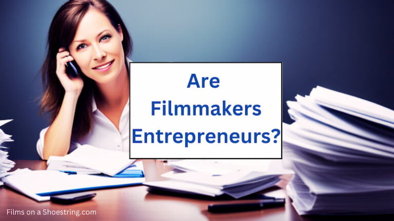 are filmmakers entrepreneurs photo of a female filmmakers talking on a mobile phone surrounded by financing papers