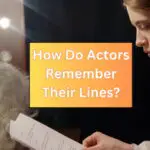 title card of how do actors remember their lines with an actress reading a script in the dressing room